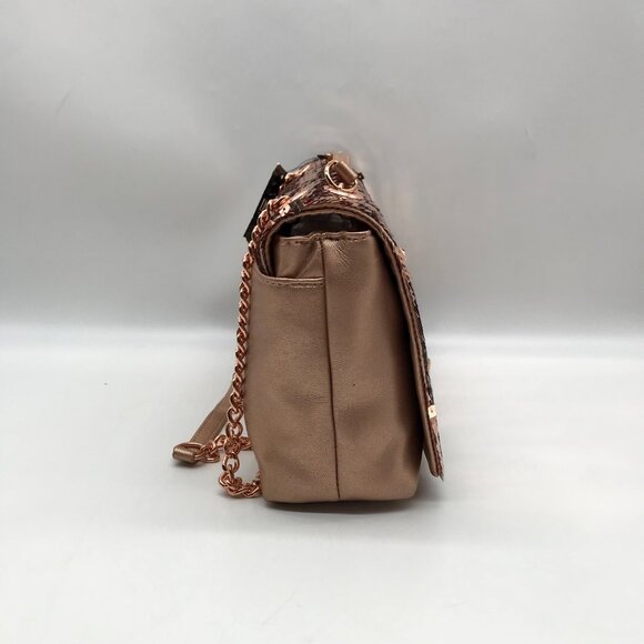 I.N.C. International Concepts Rose Gold Sequin Ajae Crossbody Bag - Picture 4 of 11